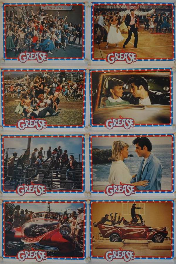 Grease original release german movie poster set